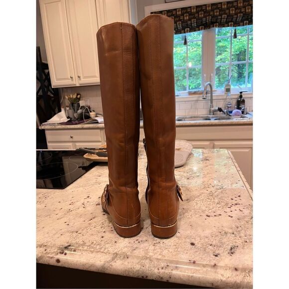 Tory Burch Sofia Brown Leather Riding Boots sz 7-1/2 - Picture 7 of 9